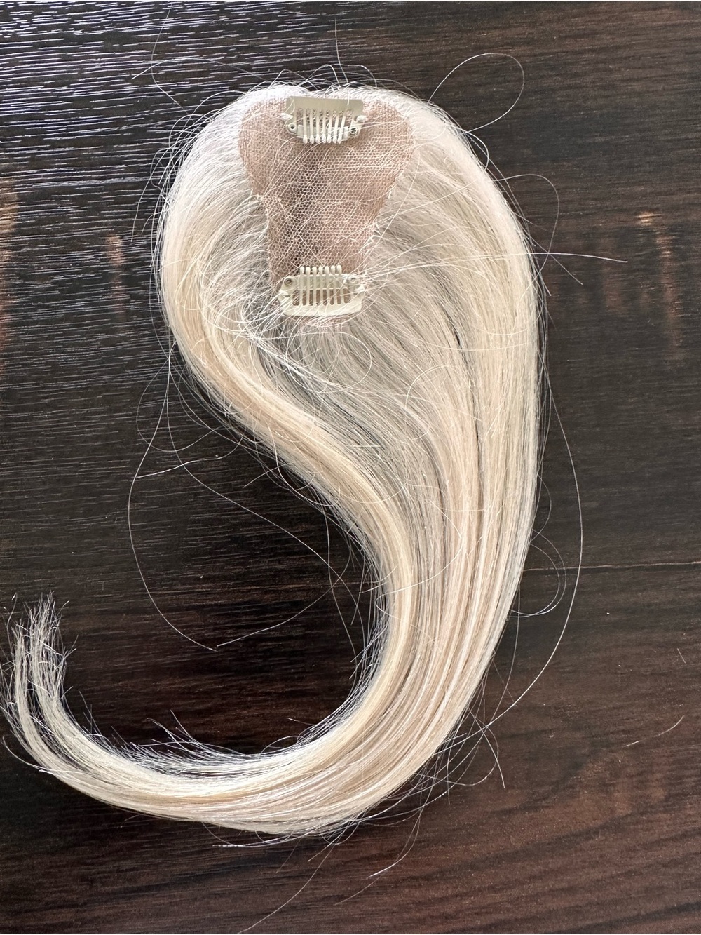 Seully White Blonde Clip-In Topper Extension - Picture 2 of 8